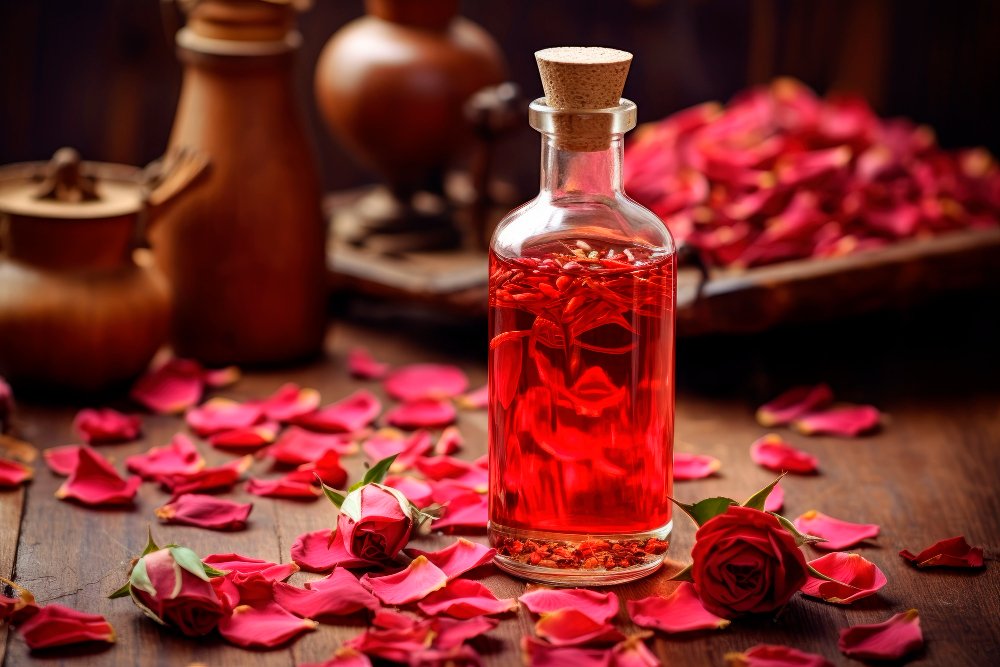 Valentine’s Day Decor Ideas close-up-heart-shape-cutting-board love potion