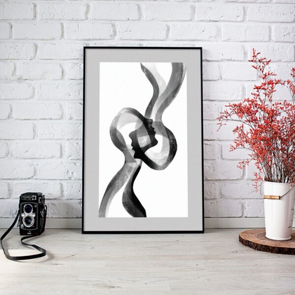 Hand-drawn art Digital Wall Art - Together
