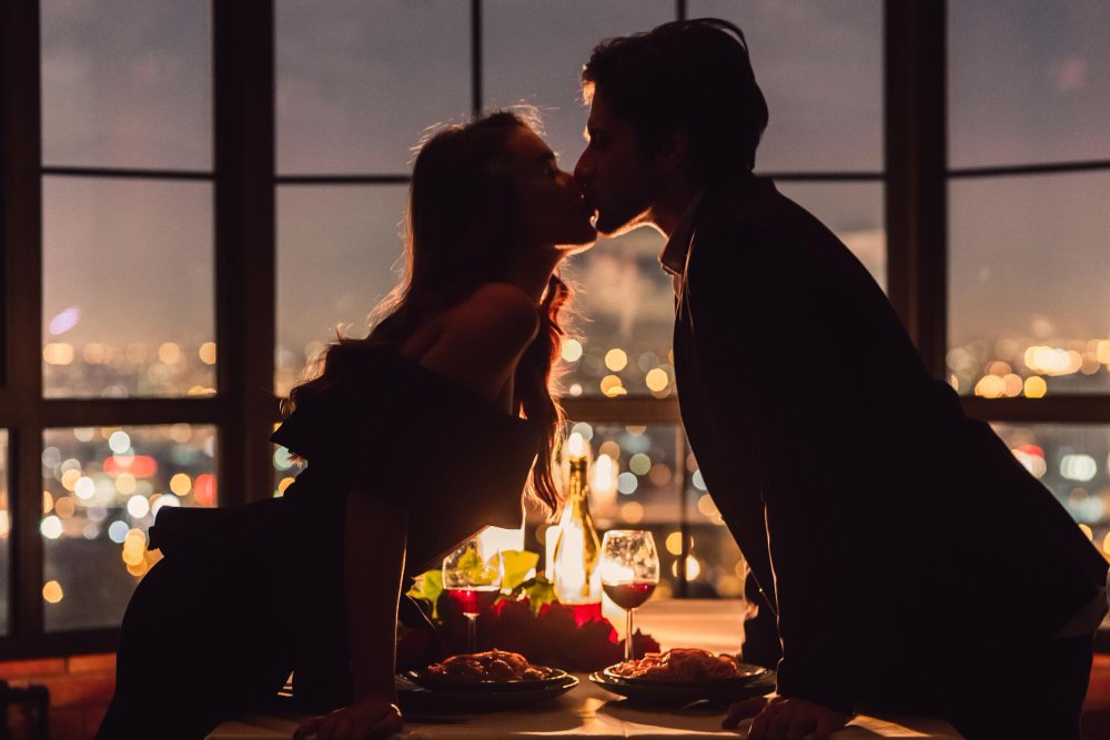 valentines day romantic place romantic evening concept