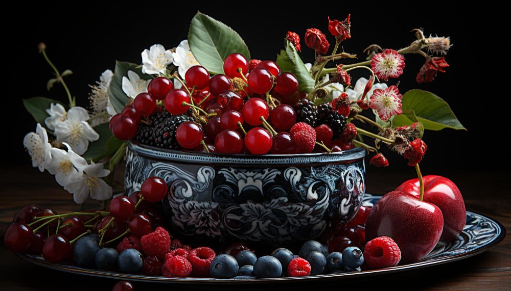 Floral Arrangement Ideas for Valentine's Day floral centerpiece featuring charming berries