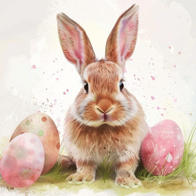 5 Adorable Watercolor Prints for Your Home Decor: Whimsical Bunny Bliss