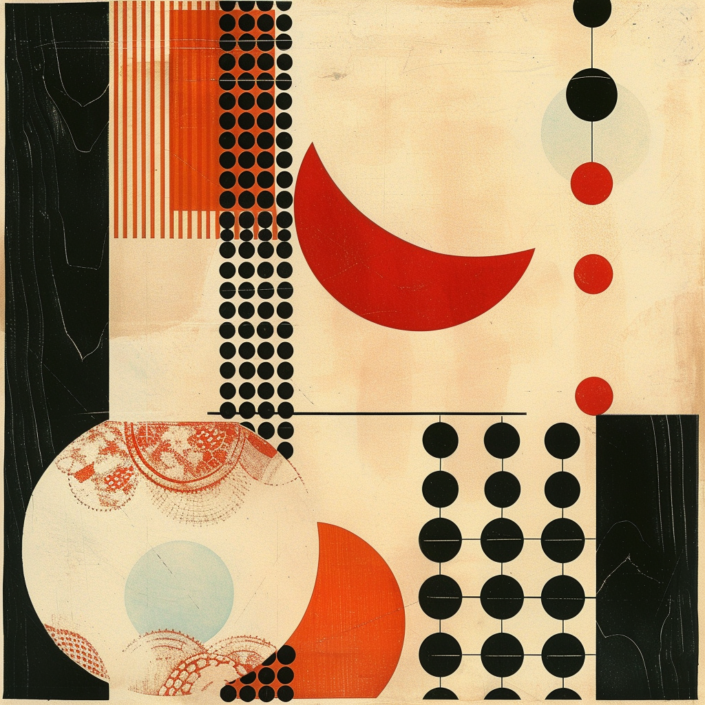 Japanese art with traditional Japanese geometric patterns. The simplicity of these motifs reflects the principles of Japanese style, emphasizing clean lines and uncluttered spaces to promote a sense of calm and balance