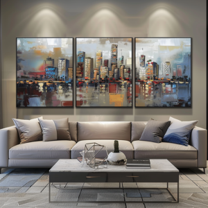 city triptych