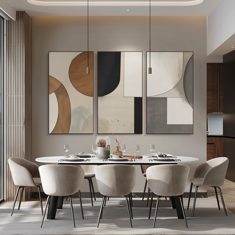 webbloko minimalist triptych wall art in the dining room embody 0f646cce 6dee 47a5 a466 6284b01e6895