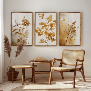 webbloko triptych frame wooden chair and frame set in the style 40360000 54c0 4dbc 8d73 0d35d399d8b7
