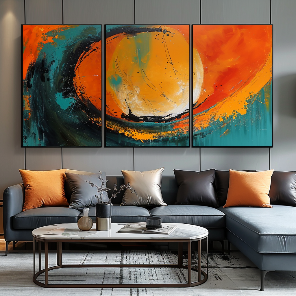 Enchanting Escapes: Whimsical Triptychs for Playful Spaces