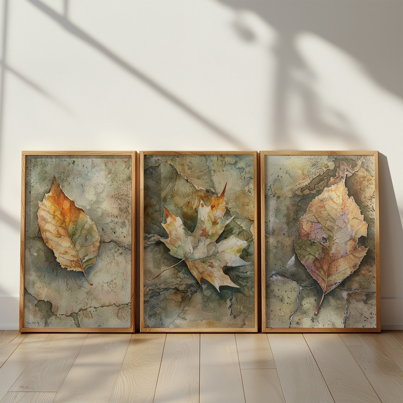 Wabi-sabi Leaf Art – Natural Serenity & Timeless Beauty 🍂