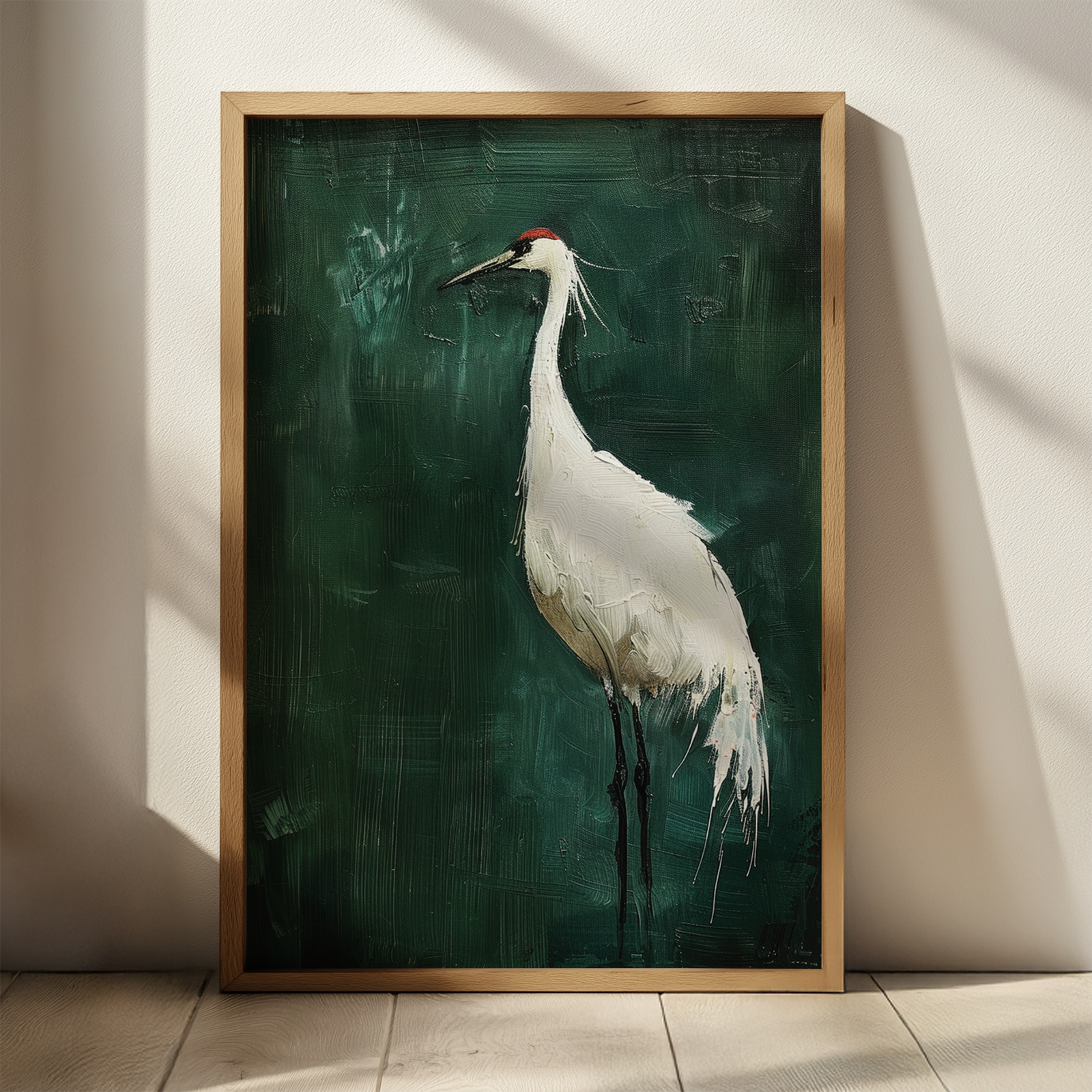 Japanese Crane Art – Timeless Japandi Elegance for a Serene Home