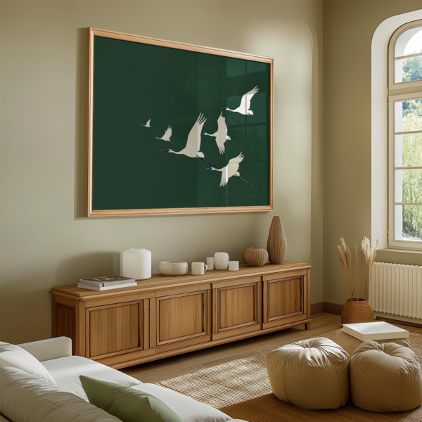 Japandi Wall Art – Serene Wabi Sabi Crane Print for a Tranquil Home - Image 10