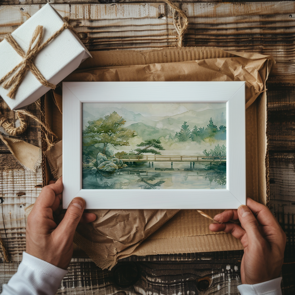 Unboxing a Printed Printable Poster Gift