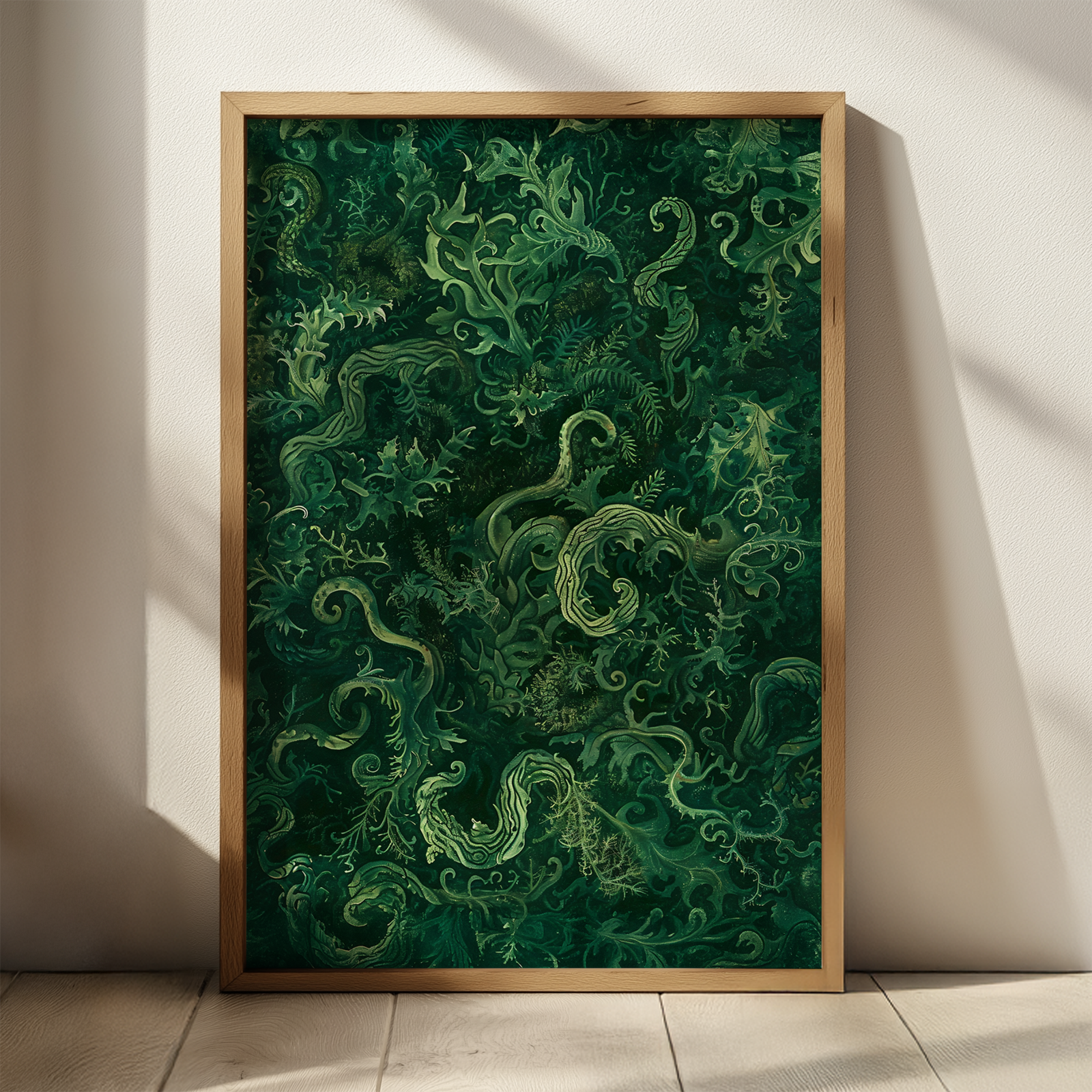 🌿 Sage Green Japandi Botanical Wall Art – Captivating Calm & Organic Elegance for Your Space