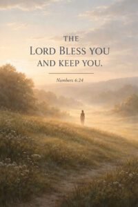 Calm Christian inspirational quote collection hero image with peaceful natural landscape